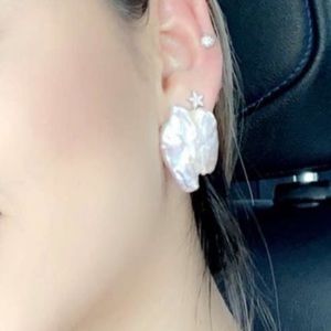 baroque pearls earrings